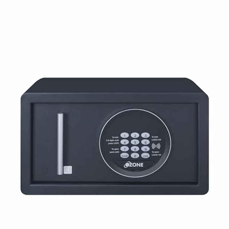 Ozone Jade Black 01 9.8L 200x350x200mm Steel Digital Safe with Pin Code & Key Access