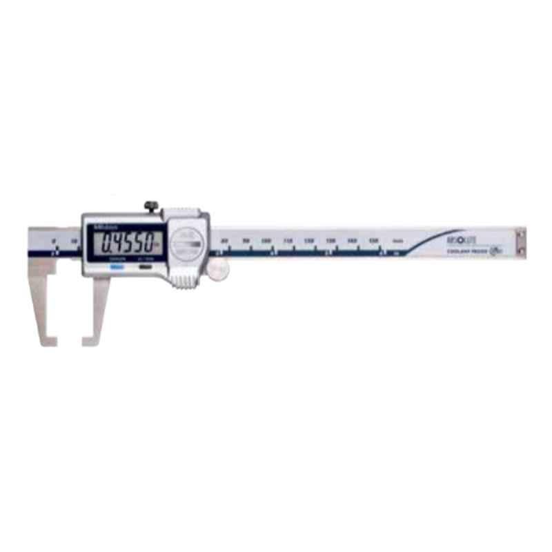 Mitutoyo 0-150mm Inch/Metric Dual Scale Absolute Digimatic Neck Vernier Caliper Point Jaw Type, 573-752-20
