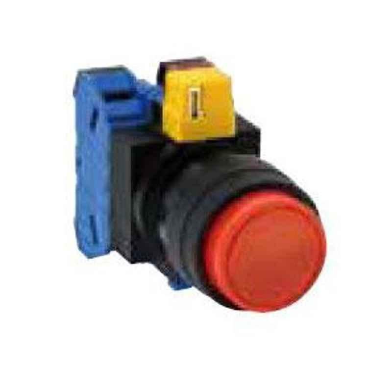 Idec 22mm 2NO Momentary Extended White Pushbutton, HW1B-M220W