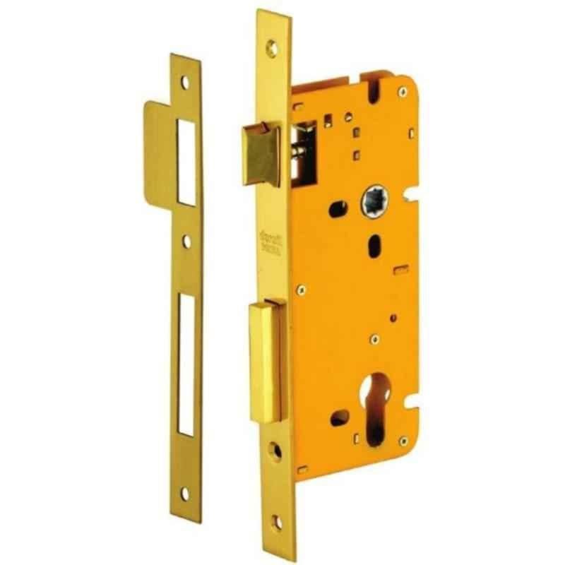 Dorset 50mm Steel Satin Finish Mortise Cylinder Lock, ML 100-SS (Pack of 2)