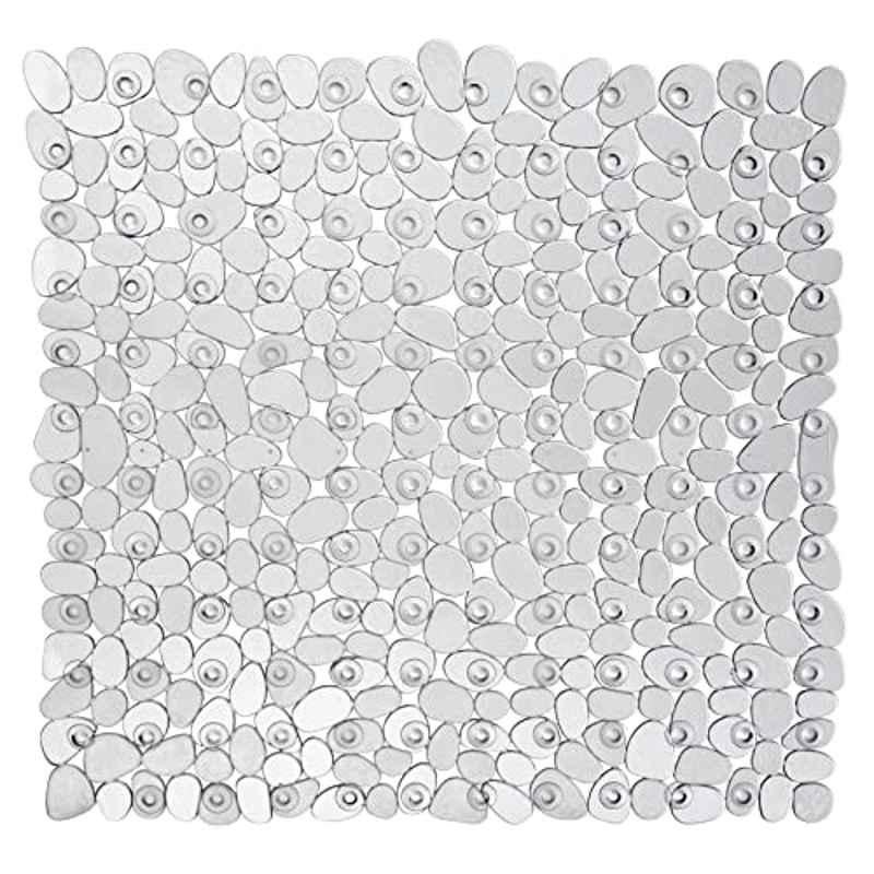 Wenko 54x54cm Plastic Transparent Shower Mat, 20265100