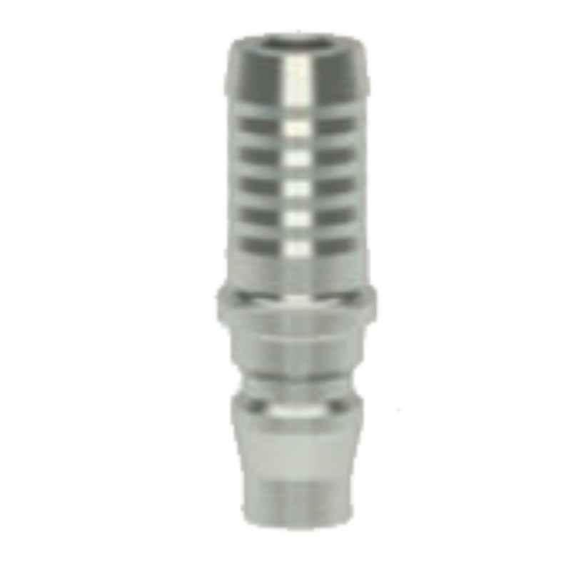 Ludecke ESK13SS 13mm Single Shut-off Hose Barb Quick Connect Coupling with Plug