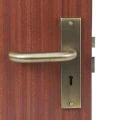 Handle Waala MG1103 8 inch 60mm Stainless Steel Antique Brass Finish Mortise Door Lock Set with Brass Lock Body
