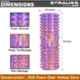 Strauss 45cm EVA Purple Grid Foam Roller, ST-1805