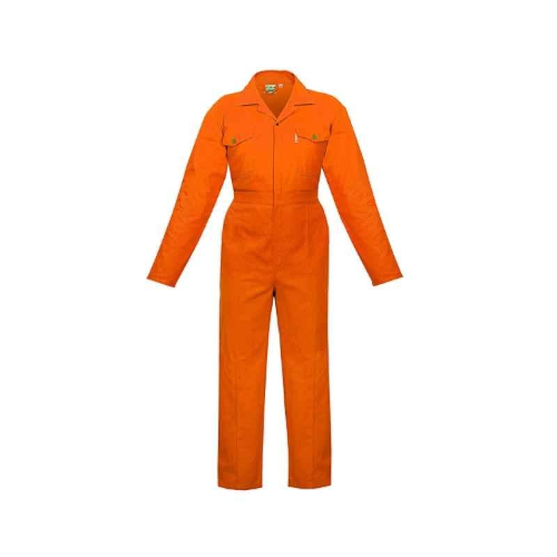Redstar CCCO-001 Orange Cotton Safety Comfort Coverall, Size: 5XL