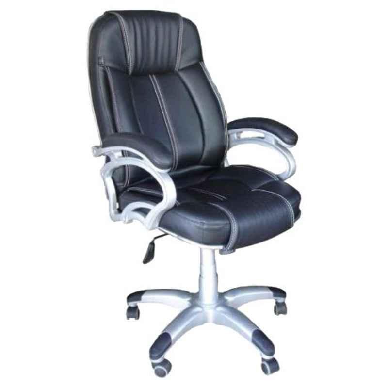 Arko Black Medium Steel High Back Adjustable Central Tilt Executive Chair, 888-WS