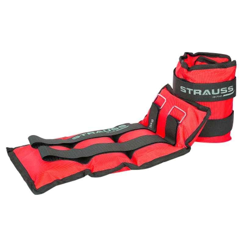 Strauss 42x20x7cm Neoprene Red Adjustable Ankle Weight, ST-2708