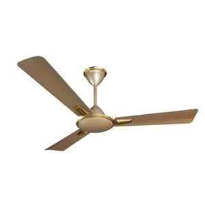 Crompton Aura Prime 74W 380rpm 1 Star 3 Blade Husky Gold Ceiling Fan, Sweep: 1200 mm, CROM0168