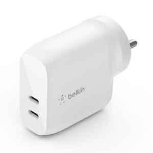 Belkin 40W Dual USB-C PD Wall Charger, WCB006zbWH