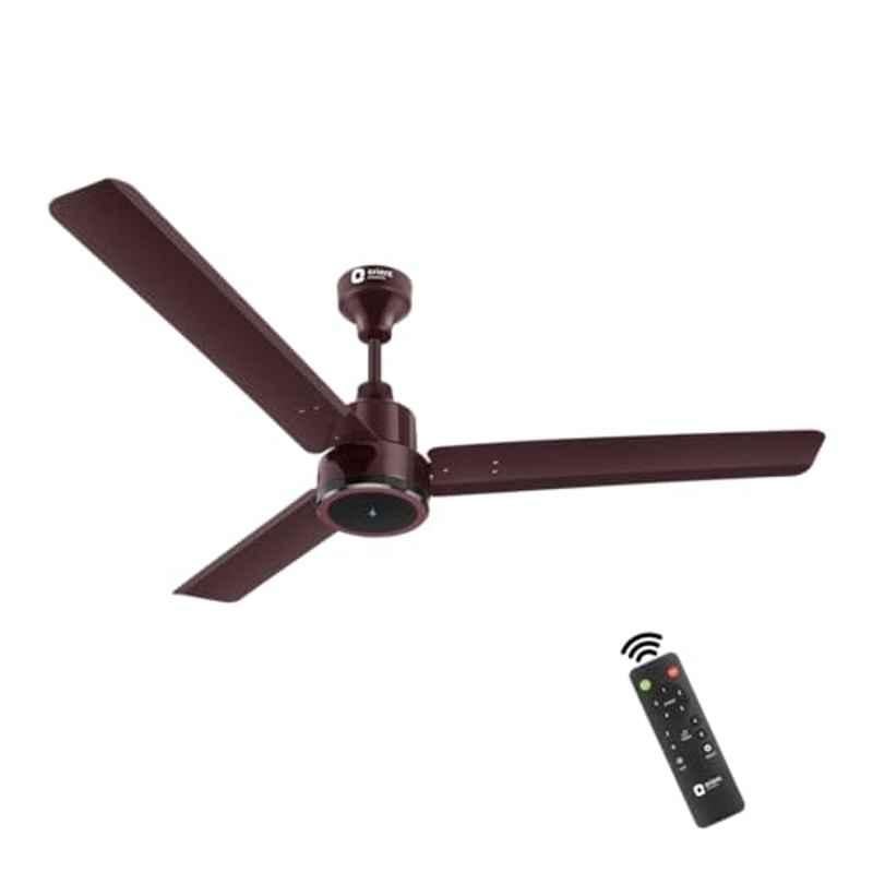 Orient Electric 1200mm Zeno BLDC | BLDC Energy Saving Ceiling Fan with Remote |BEE 5 Star Rated | Saves up to 50% Electricity Bills | 3 Years Warranty | Brown