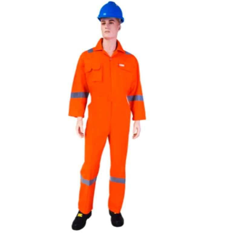 Empiral Comfort C E306050602 Orange Cotton Coveralls, Size: S