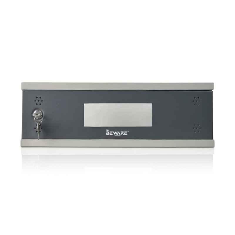 Beware 2U Wall Mount CCTV Rack | Compact 19 inch Network Rack Cabinet with Lock & Cable Management