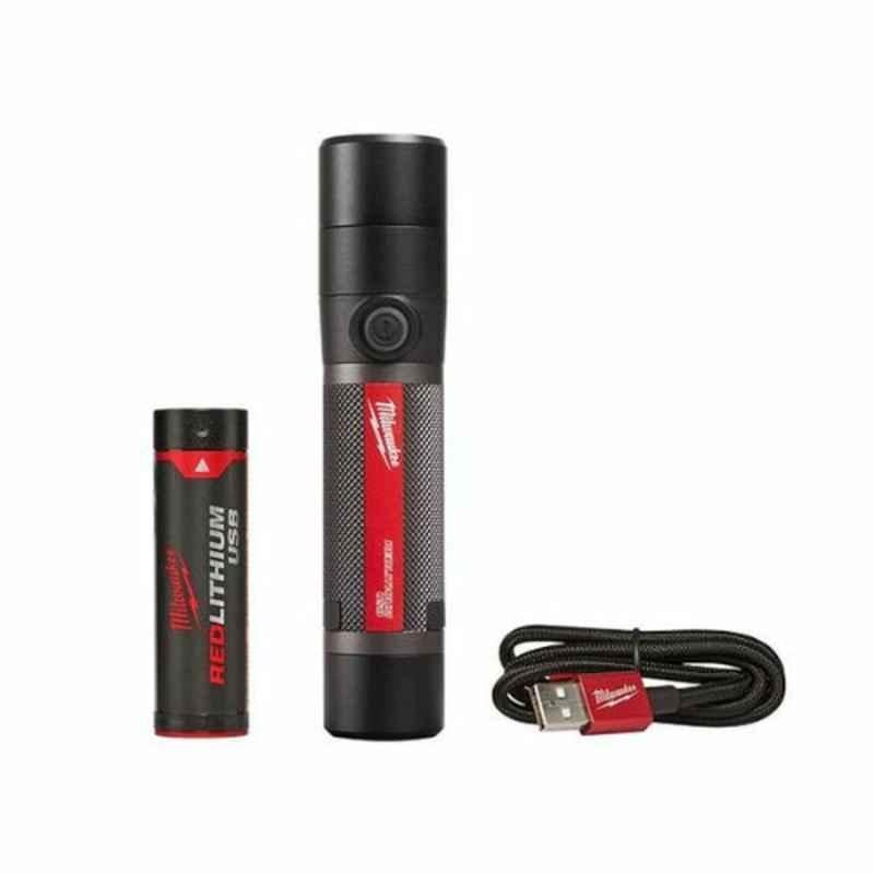 Milwaukee 1100 lm Rechargeable Handheld Flashlight, L4TMLED-201