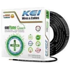 KEI 1.5 Sqmm 90m 1 Core Conflame Green Plus FRLSH Cooper Black House Wire for Domestic & Industrial Electrical Wiring