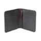 Elan Classic 9x2x11cm 8 Slot Black Leather Vertical Bifold Zipper Coin Wallet, ECW-9605-BL