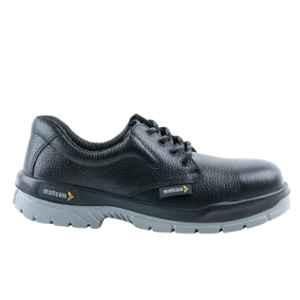 Mallcom Cougar Barton Grain Leather Steel Toe Black Safety Shoes, S1 BG DD, Size: 7