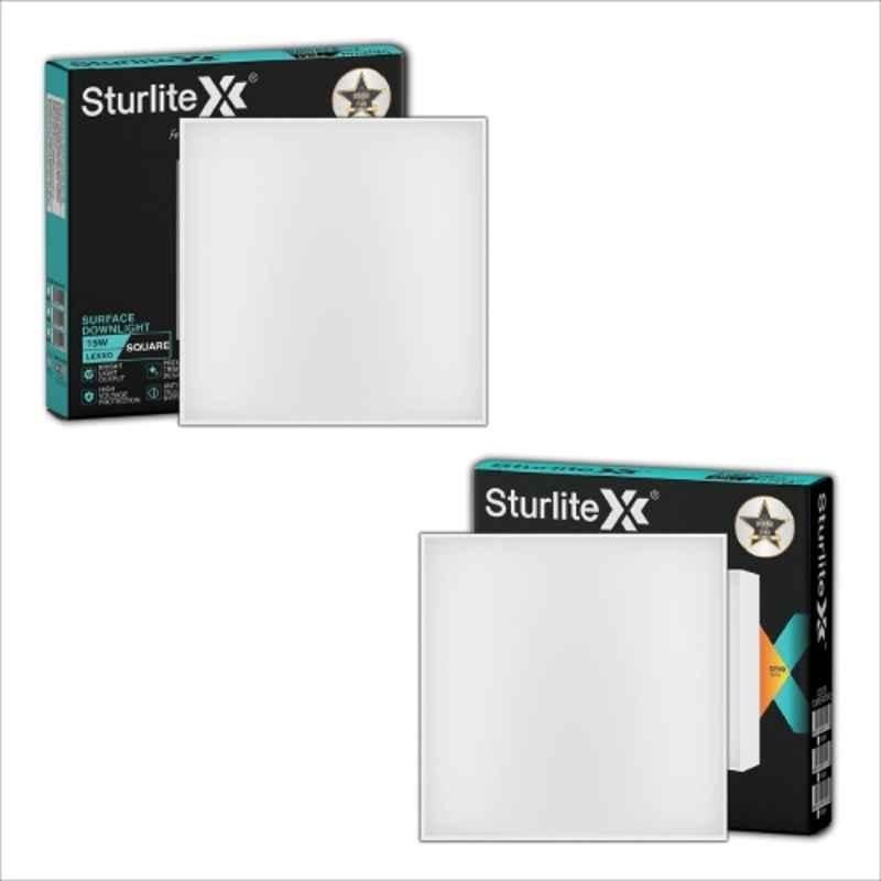 Sturlite Lexxo 15W 1500lm Cool White Square LED Surface Light (Pack of 2)