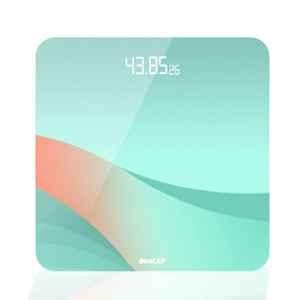 BeatXP Optifit Air 180kg Tempered Glass Blue Digital Weighing Scale with Backlit LED Panel, GHVMEDWES012