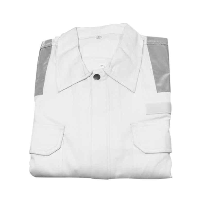 Lalizas 200GSM Cotton White Coverall, LZ-72654,  Size: S