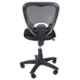 High Living Chrome Net & Cloth Medium Back Black Visitor Office Chair (Pack of 2)