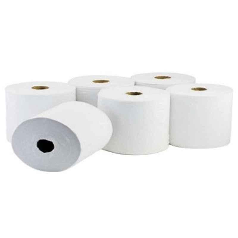 170m 2 Ply 44 GSM Glued Auto Cut Towel Paper Rolls (Pack of 6)