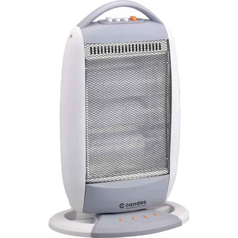 Candes New Infra3 1200W White & Grey Halogen Room Heater