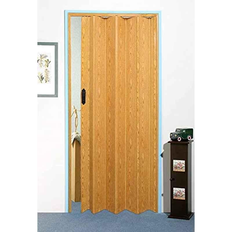 Robustline Folding Sliding Doors 210cm Heightx100cm Width, (Light Oak)