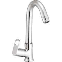 IRIS Prime Brass Chrome Finish Swan Neck Pillar Tap