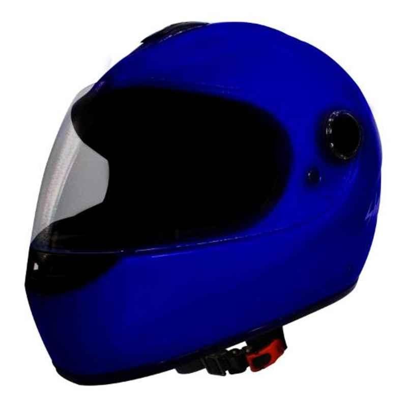 Habsolite HB-SB01 Shadow Blue Full Face Helmet with Clear Visor & Adjustable Strap, Size: M