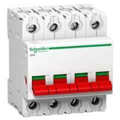 Schneider Electric Acti9 xSW 40A Four Pole Isolator, A9S4P040, (Pack of 5)
