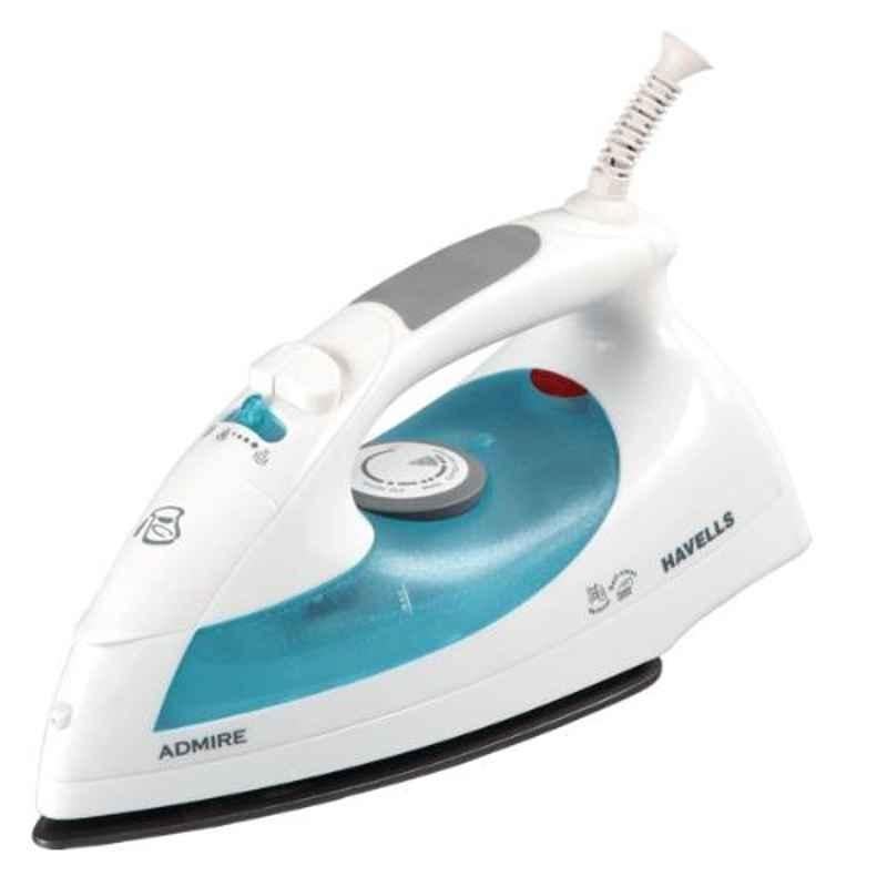 Havells Esteam 1800W PTFE Non-Stick Coated Blue & White Steam Iron, GHGSIAAB180