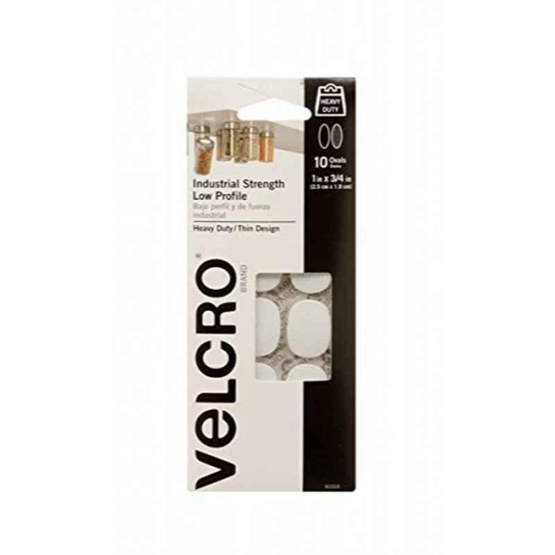 Velcro 1x3/4 inch White Spots 10 Count, 91010