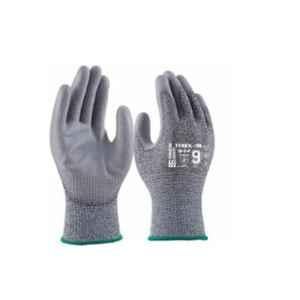 Tungsten Safety TEREX-3B PU Coated Grey Silicone Free Safety Gloves, Size: 8  (Pack of 300)