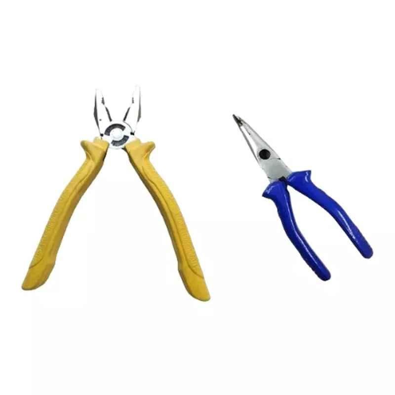 Sky Blue 2 Pcs 7.8 inch Lineman Plier Combo, SBE_PLIER_COMBO_MOD_01663