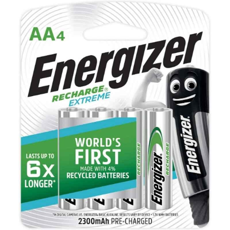 Energizer Extreme AA Rechargeable Battery (Pack of 4)