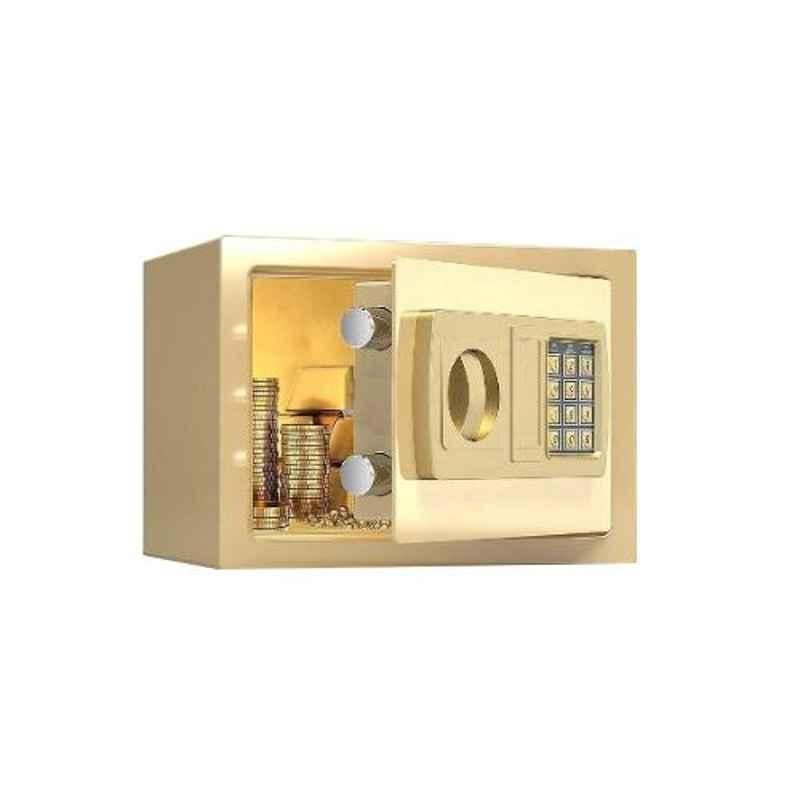 Swaggers Gold 8x12x8 inch Mild Steel Mini Portable Safe Locker