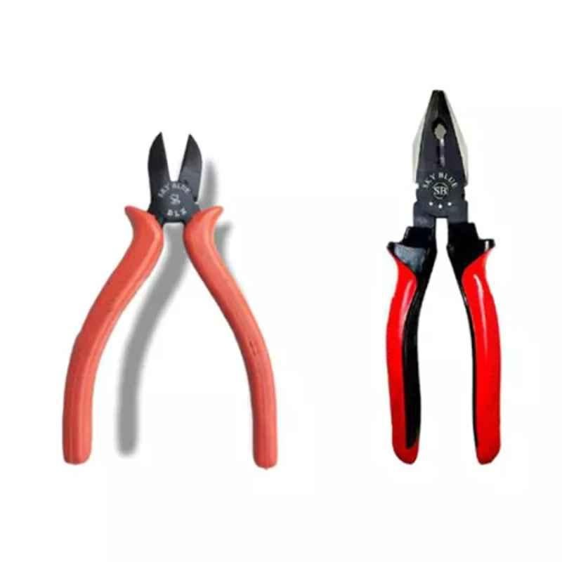 Sky Blue 2 Pcs 8 inch Lineman Plier Combo, SBE_PLIER_COMBOS_COMBO_816