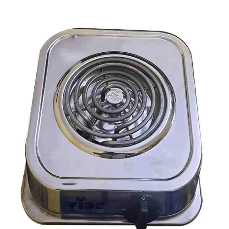 VIDS VIDS2000WSUP 1250W Stainless Steel Coil Electric Stove