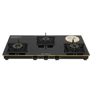 Faber Hob Prince Plus 3 Burners Manual Toughened Glass Top Cooktop, 106.0689.130