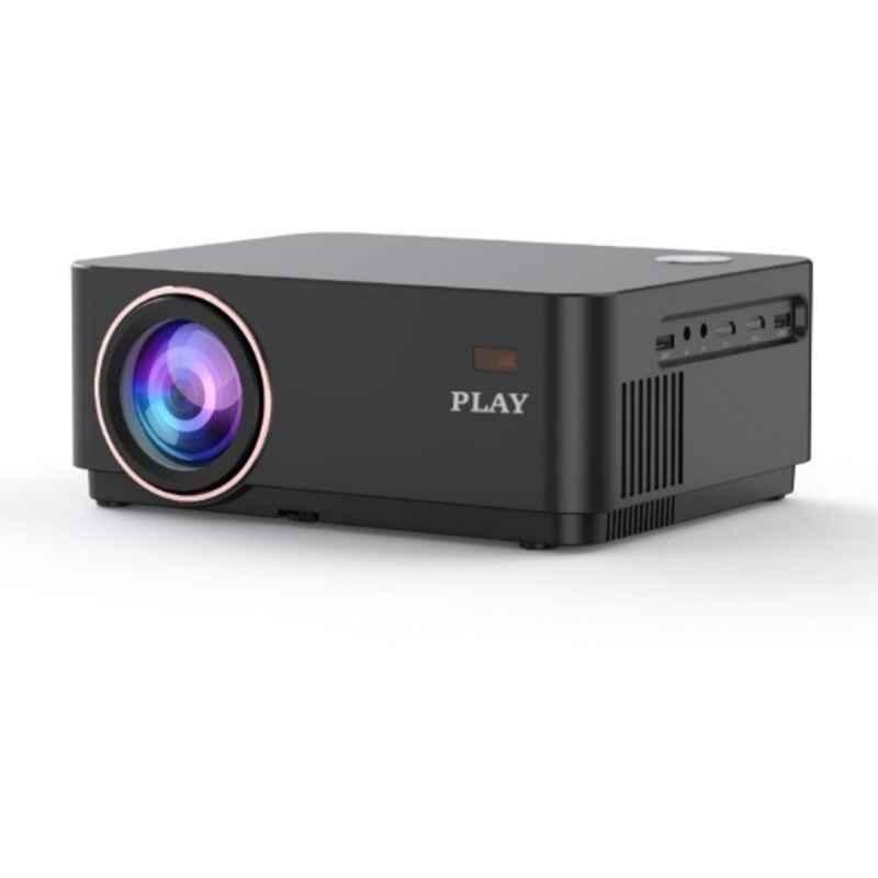 PLAY MP1 Pro Black 4K 8K Native Full HD 18000lm Android 11 2+16GB 4D Keystone E-Focus Dual Speaker WiFi BT Portable Projector
