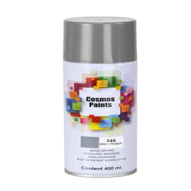 Cosmos 400ml Grey Primer Spray Paint, COS-346 (Pack of 6)