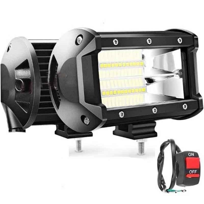 JBRIDERZ 72W Fog Light Bar with On/Off Switch & Inside Fitting