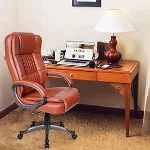 Rose Lucci Leatherette Butterscotch High Back Executive Chair
