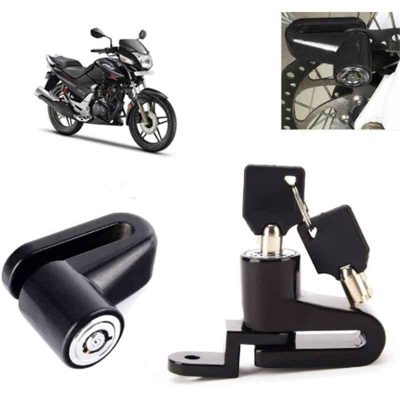 Auto Pearl Steel Black Heavy Duty Anti-Theft Disc Brake Lock for CBZ, Lock_179