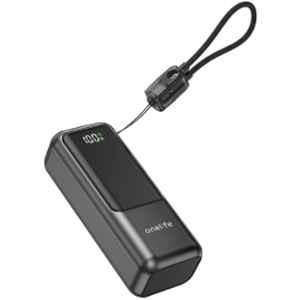 Onelife Power 20 22.5W 10000mAh Black Mini Pocket Power Bank with 6 Months Warranty