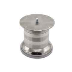 RAB 4 inch Stainless Steel Silver Tuton Finish Sofa Leg, Somo Line (Pack of 2)