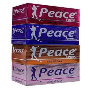 Peace 100 Pulls 2 Ply Ultra Soft Facial Tissue Box (Pack of 4)