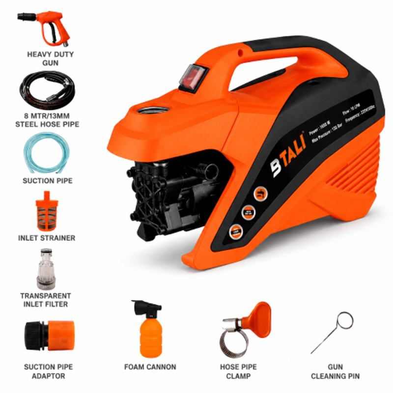 Btali 1650W 110bar 10lpm High Pressure Car Washer, BT 1010 HPW