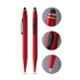 Cross Tech-2 Black Ink Metallic Red Finish Stylus Ballpoint Pen with 1 Pc Black Medium Tip Set, AT0652-8