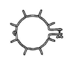 Glassco 250ml Boro 3.3 Glass Squibb Shape Separating Funnel with PTFE Stopcock, 149.209.04 (Pack of 5)